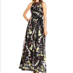 TAHARI EMBROIDERED DRESS